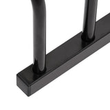 Bike Rack for 4 Bikes Black Steel - Top-Down View