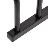 Bike Rack for 6 Bikes Black Steel - Top-Down View