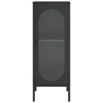 Sideboard Black 40x35x105 cm Glass and Steel