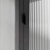Sideboard Black 40x35x105 cm Glass and Steel - Extra Image