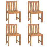 5 Piece Garden Dining Set Solid Wood Teak