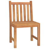 5 Piece Garden Dining Set Solid Wood Teak - 45-Degree Angle