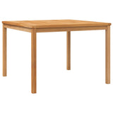 3 Piece Garden Dining Set Solid Wood Teak - Rear View