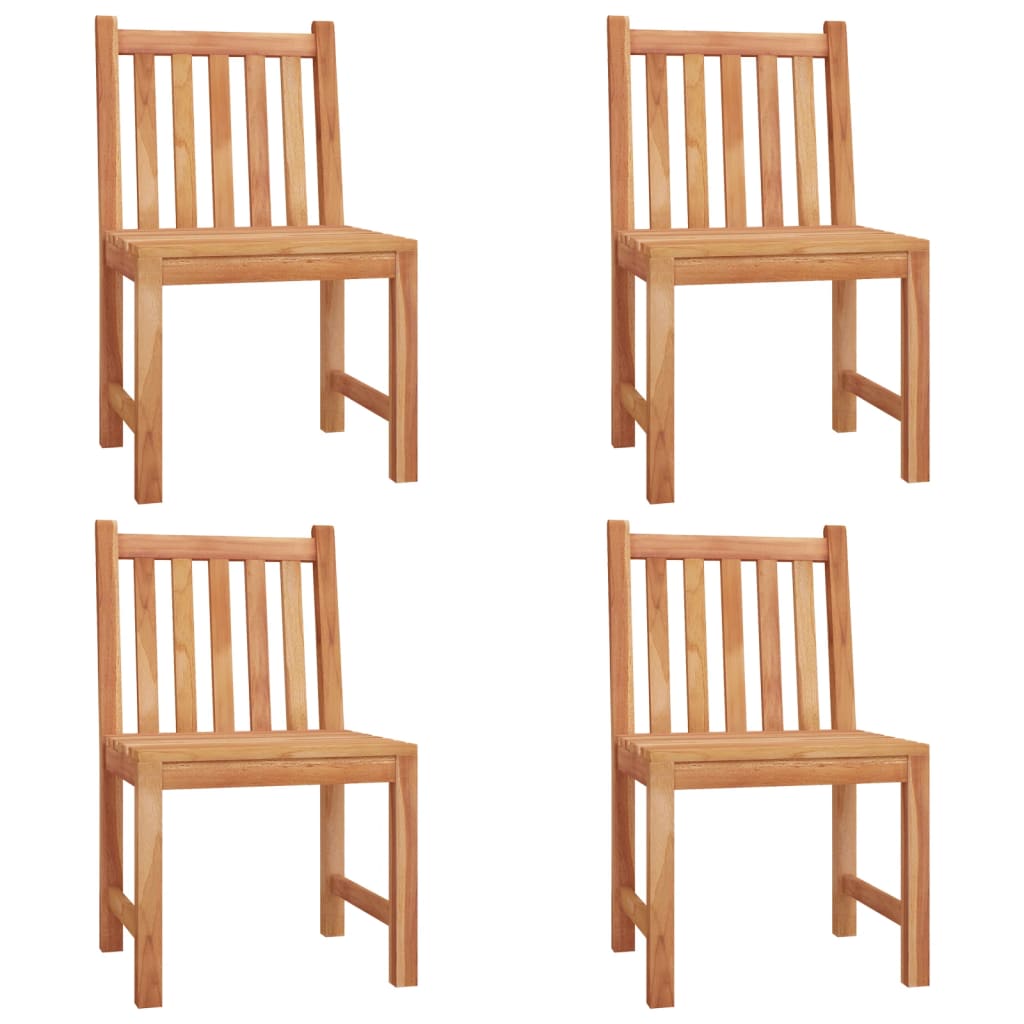 5 Piece Garden Dining Set Solid Wood Teak