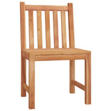 5 Piece Garden Dining Set Solid Wood Teak - 45-Degree Angle