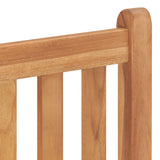 5 Piece Garden Dining Set Solid Wood Teak - Rear View