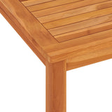 5 Piece Garden Dining Set Solid Wood Teak - Low Angle