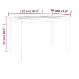 5 Piece Garden Dining Set Solid Wood Teak - Extra Image