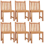 7 Piece Garden Dining Set Solid Wood Teak