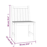 7 Piece Garden Dining Set Solid Wood Teak - Extra Image