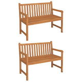 3 Piece Garden Dining Set Solid Wood Teak - Top-Down View