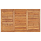 3 Piece Garden Dining Set Solid Wood Teak - Low Angle
