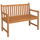 4 Piece Garden Dining Set Solid Wood Teak - Top-Down View