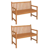 5 Piece Garden Dining Set Solid Wood Teak - Top-Down View