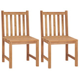 5 Piece Garden Dining Set Solid Wood Teak - Close-Up Angle