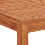 5 Piece Garden Dining Set Solid Wood Teak