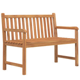 4 Piece Garden Dining Set Solid Wood Teak - Top-Down View