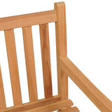 4 Piece Garden Dining Set Solid Wood Teak - 45-Degree Angle