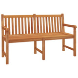 4 Piece Garden Dining Set Solid Wood Teak - Top-Down View