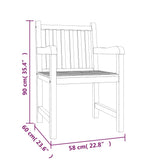 4 Piece Garden Dining Set Solid Wood Teak - Extra Image
