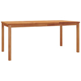 5 Piece Garden Dining Set Solid Wood Teak - Low Angle