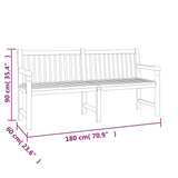 4 Piece Garden Dining Set Solid Wood Teak - Extra Image