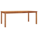 5 Piece Garden Dining Set Solid Wood Teak - Low Angle