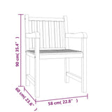 5 Piece Garden Dining Set Solid Wood Teak - Extra Image