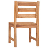 Garden Chairs 4 pcs Solid Wood Teak - Rear View
