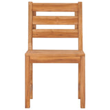 Garden Chairs 6 pcs Solid Wood Teak - Top-Down View