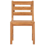 Garden Chairs 8 pcs Solid Wood Teak - Top-Down View