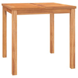 5 Piece Garden Dining Set Solid Wood Teak - Close-Up Angle