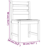 3 Piece Garden Dining Set Solid Wood Teak - Extra Image