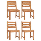 5 Piece Garden Dining Set Solid Wood Teak