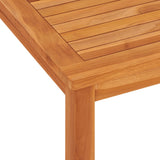 5 Piece Garden Dining Set Solid Wood Teak - Low Angle