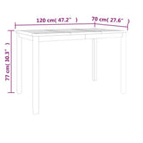 5 Piece Garden Dining Set Solid Wood Teak - Extra Image