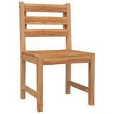 7 Piece Garden Dining Set Solid Wood Teak - 45-Degree Angle