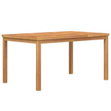7 Piece Garden Dining Set Solid Wood Teak - Close-Up Angle