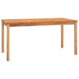 5 Piece Garden Dining Set Solid Wood Teak - Close-Up Angle
