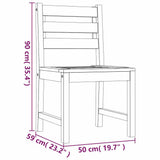 5 Piece Garden Dining Set Solid Wood Teak - Extra Image