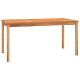 7 Piece Garden Dining Set Solid Wood Teak - Close-Up Angle