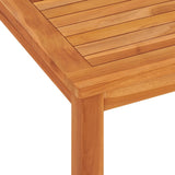 7 Piece Garden Dining Set Solid Wood Teak