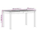 3 Piece Garden Dining Set Solid Wood Teak - Extra Image