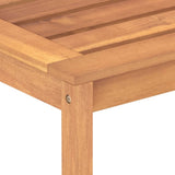 5 Piece Garden Dining Set Solid Wood Teak - Rear View