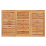 3 Piece Garden Dining Set Solid Wood Teak - Low Angle