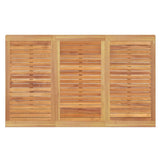 4 Piece Garden Dining Set Solid Wood Teak