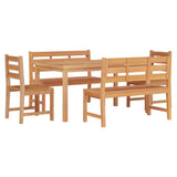 5 Piece Garden Dining Set Solid Wood Teak - Side View