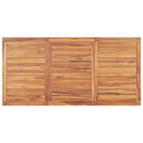 3 Piece Garden Dining Set Solid Wood Teak - Low Angle