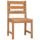 4 Piece Garden Dining Set Solid Wood Teak - Close-Up Angle