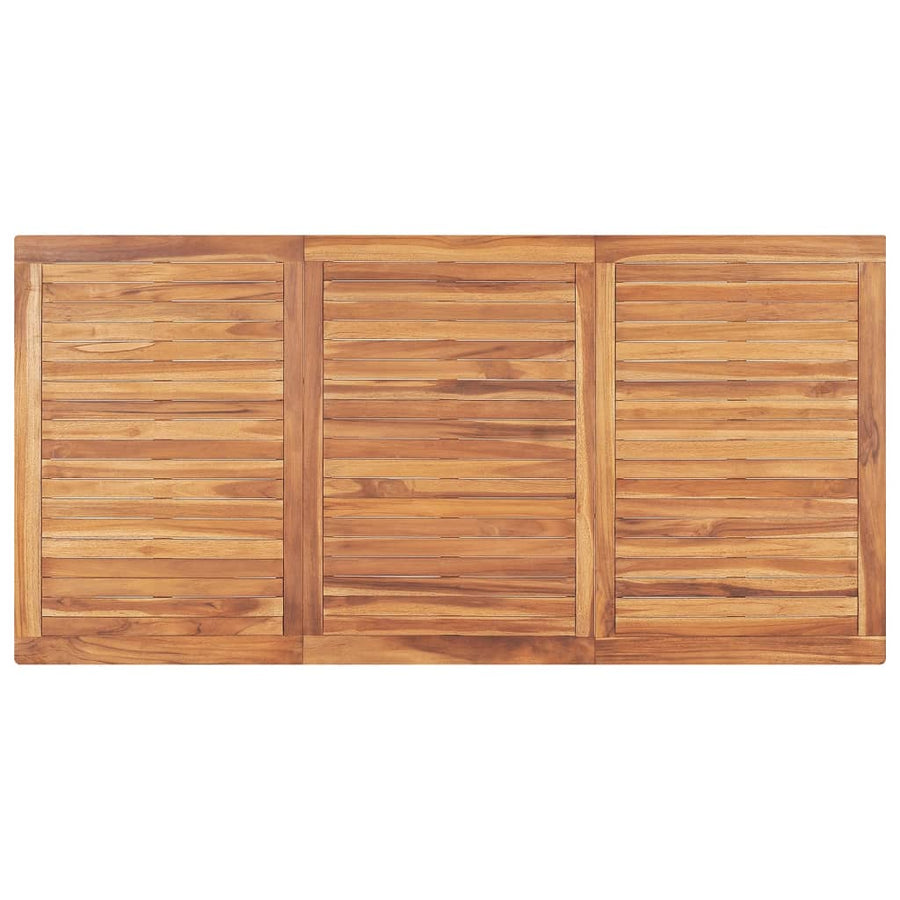 4 Piece Garden Dining Set Solid Wood Teak